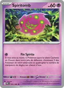 Spiritomb, Nuit Noire Nº 035 Normal
