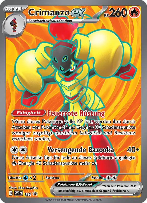 Crimanzo-ex, SVP Black Star Promos No. 125