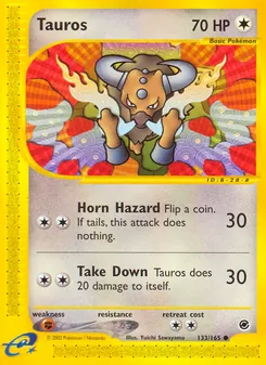Tauros, Expedition Base Set No. 133 Normal