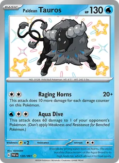 Paldean Tauros, Paldean Fates No. 120 Holo