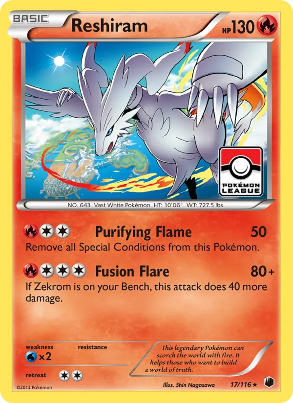 Reshiram, Plasma Freeze Nº 17