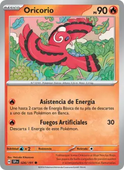Oricorio, Chispas Fulgurantes No. 026 Normal