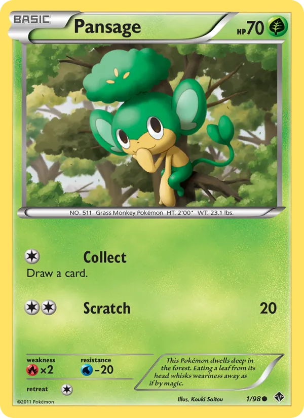 Pansage, Emerging Powers No. 1