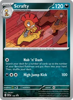 Scrafty, SVP Black Star Promos No. 188 Holo
