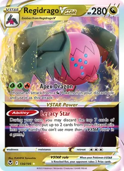 Regidrago VSTAR, Silver Tempest Nº 136 Holo
