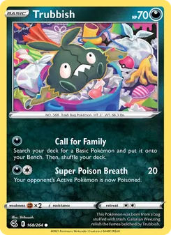 Trubbish, Fusion Strike Nº 168 Normal