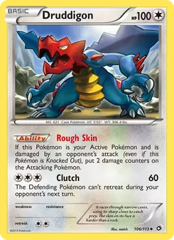 Druddigon, Legendary Treasures Nº 106 Normal