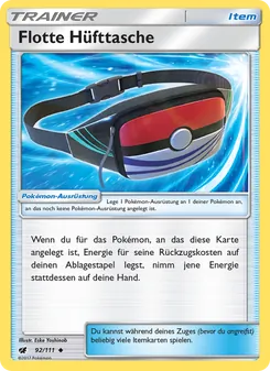 Flotte Hüfttasche, Aufziehen der Sturmröte Nº 92 Normal