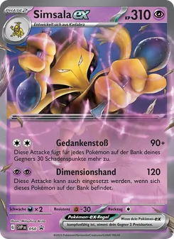 Simsala-ex, SVP Black Star Promos Nº 050 Holo