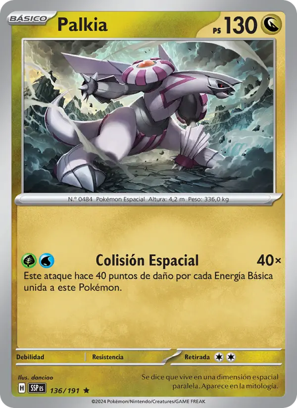 Palkia, Chispas Fulgurantes No. 136