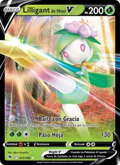 Lilligant de Hisui V, Resplandor Astral No. 017 Holo