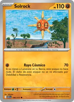 Solrock, Héroes Ascendentes No. 106 Normal