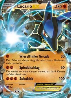 Lucario EX, Fliegende Fäuste Nº 54 Normal