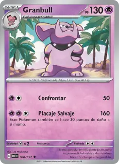 Granbull, Llamas Obsidianas No. 088 Normal
