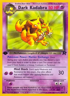 Dark Kadabra, Team Rocket Nº 39 Normal