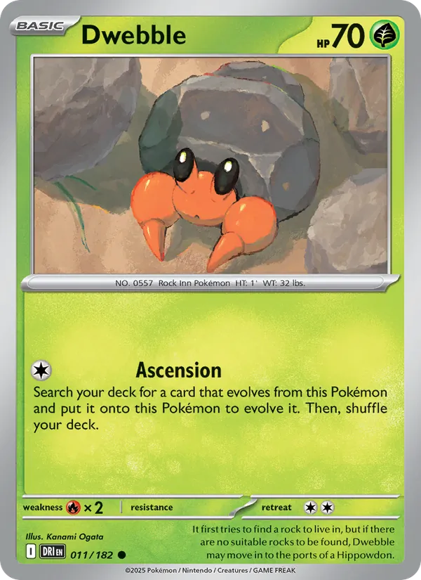 Dwebble, Destined Rivals No. 011