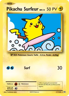 Pikachu Surfeur, Évolutions No. 111 Normal