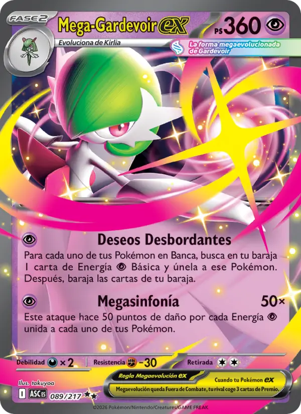 Mega-Gardevoir ex, Héroes Ascendentes No. 089