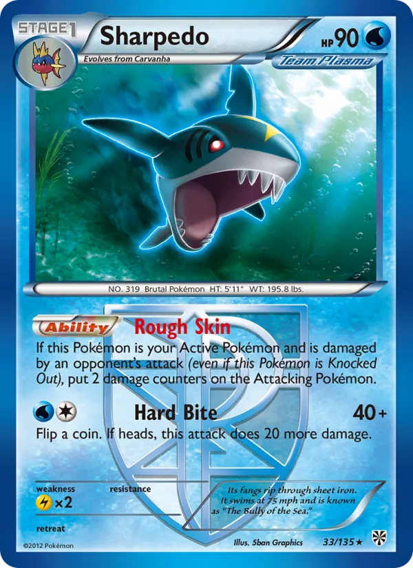 Sharpedo, Plasma Storm No. 33