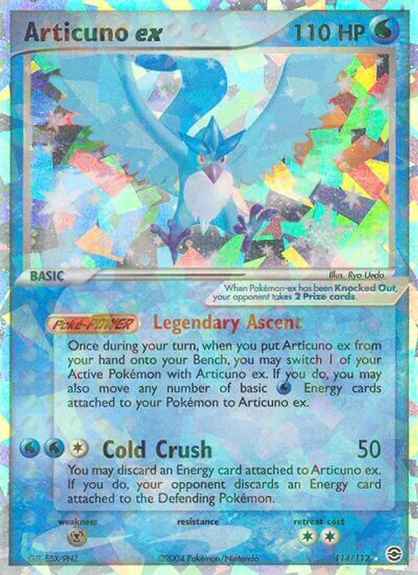 Articuno ex, FireRed & LeafGreen Nº 114