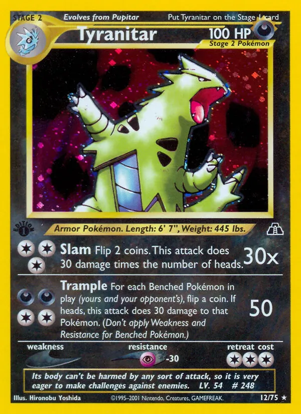 Tyranitar, Neo Discovery No. 12