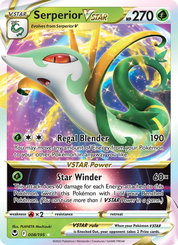 Serperior VSTAR, Silver Tempest Nº 008