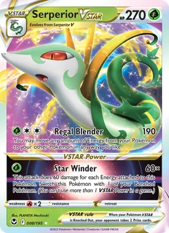 Serperior VSTAR, Silver Tempest No. 008