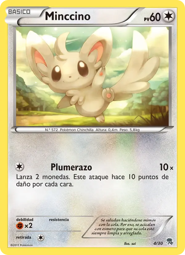 Minccino, Kit de Entrenador XY (Pikachu Enmascarada) No. 4