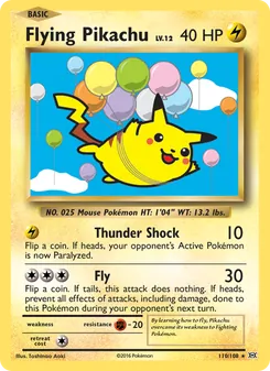 Flying Pikachu, Evolutions No. 110 Normal