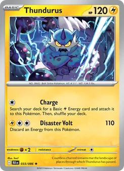 Thundurus, Black Bolt No. 033 Holo