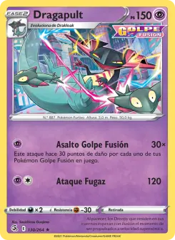 Dragapult, Golpe Fusión No. 130 Holo