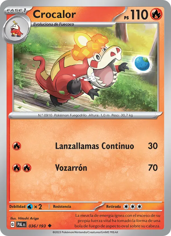 Crocalor, Evoluciones en Paldea Nº 036