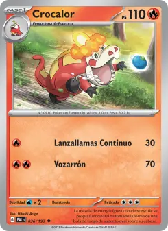 Crocalor, Evoluciones en Paldea No. 036 Normal