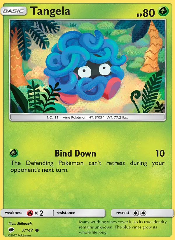 Tangela, Burning Shadows No. 7