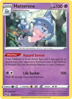 Hatterene, Champion's Path Nº 20 Reverse