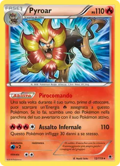Pyroar, Forze Spettrali No. 12 Normal