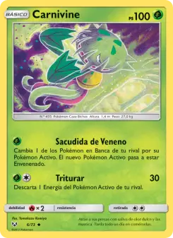Carnivine, Leyendas Luminosas No. 6 Normal