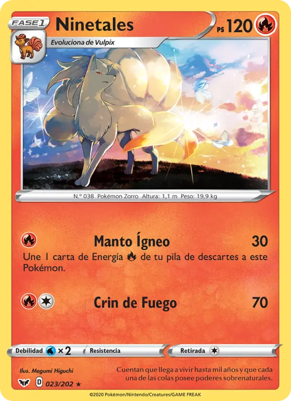 Ninetales, Espada y Escudo No. 23