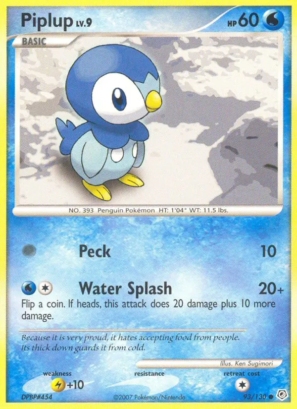 Piplup, Diamond & Pearl No. 93