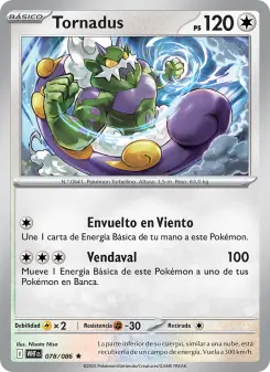 Tornadus, Llama Blanca Nº 078 Reverse