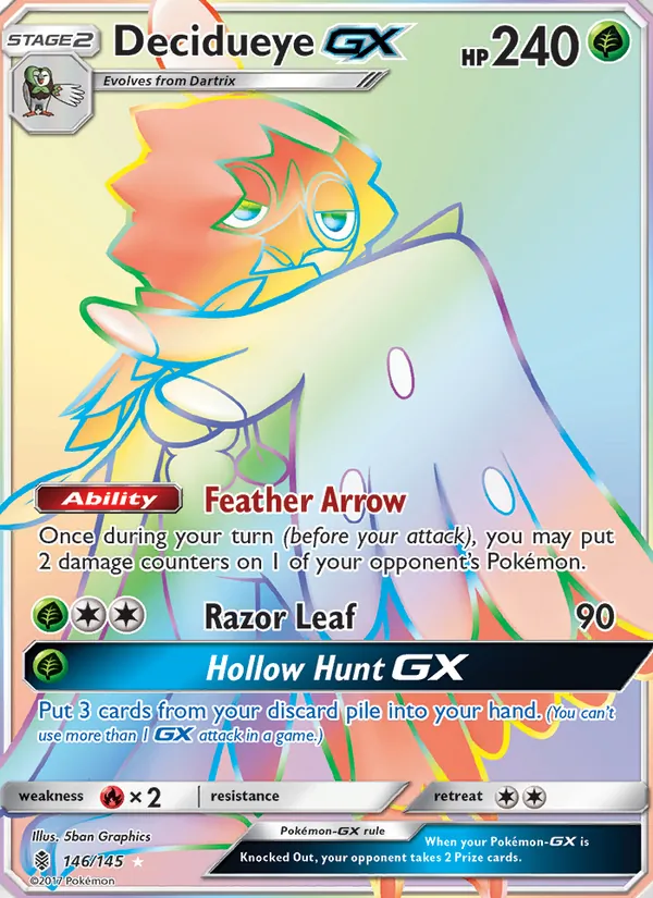 Decidueye GX, Guardians Rising Nº 146