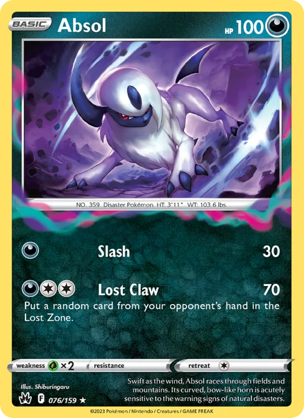 Absol, Crown Zenith Nº 076