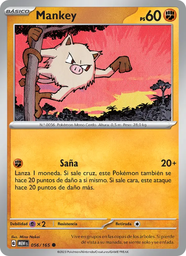 Mankey, 151 Nº 056