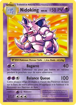 Nidoking, Évolutions Nº 45 Normal