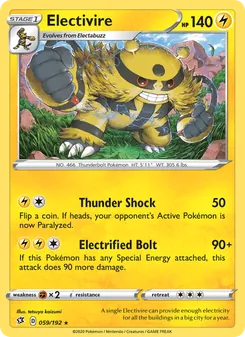 Electivire, Rebel Clash Nº 59 Normal