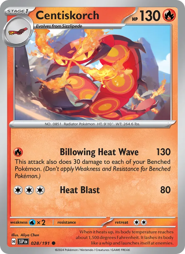 Centiskorch, Surging Sparks No. 028
