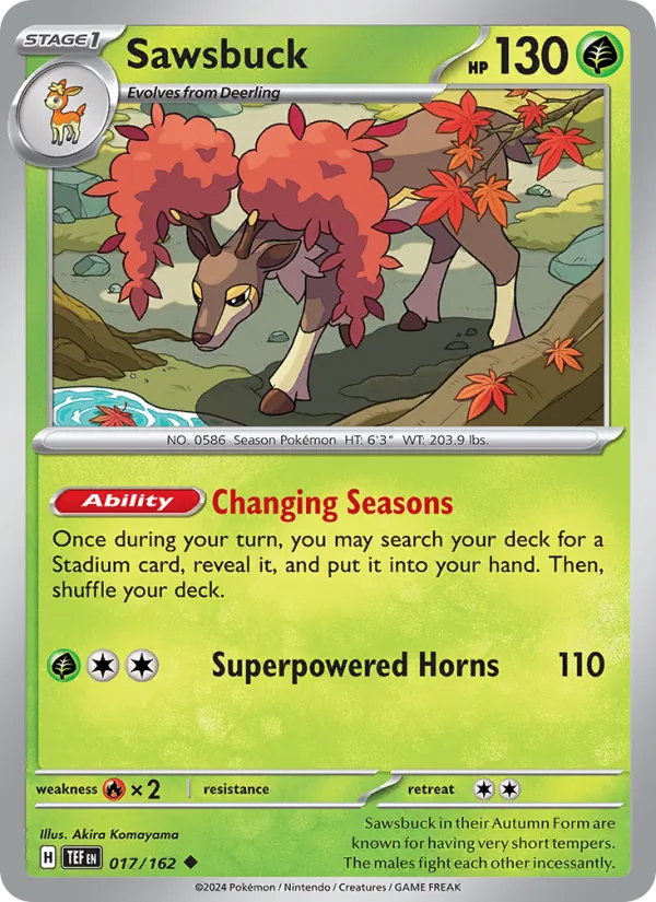 Sawsbuck, Temporal Forces Nº 017