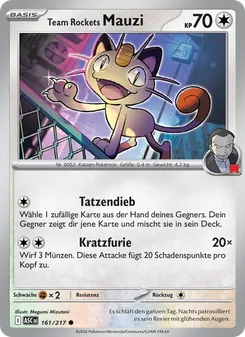 Team Rockets Mauzi, Erhabene Helden No. 161 Normal