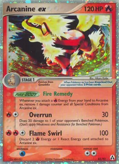 Arcanine ex, Legend Maker No. 83 Holo