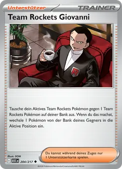Team Rockets Giovanni, Erhabene Helden Nº 204 Normal